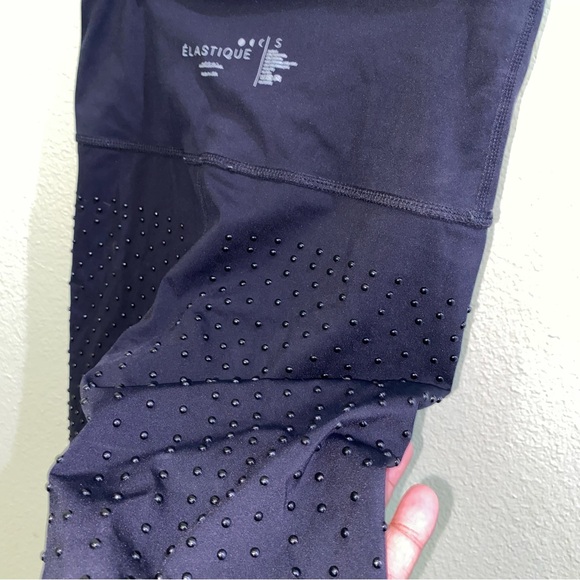 Elastique L’Original Luxury Black Leggings 25” | Like New - Picture 5 of 8